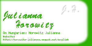 julianna horowitz business card